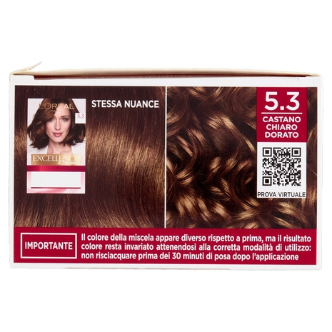 L'Oréal Paris Excellence Creme Colorazione Triplo Trattamento 5.3 Castano Chiaro Dorato